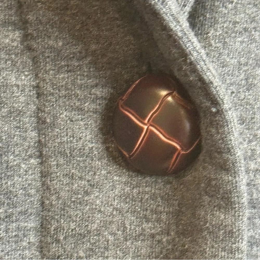 Ralph Lauren Polo Gray Women's Blazer Crest Patch Cotton Blend soft - XS - Picture 5 of 6